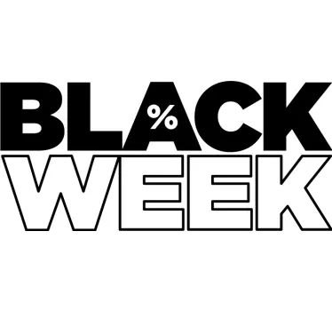 Week promotion black friday sticker - TenStickers