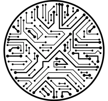 Chip circuit internet sticker - TenStickers