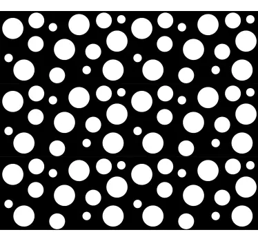 Different dots window sticker - TenStickers