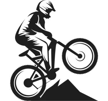 Mountain bike wall decal for teenagers room - TenStickers