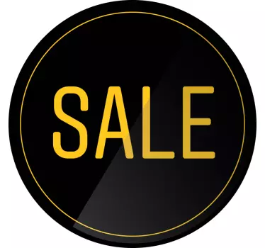 Circular shape promotion sale shop window decal - TenStickers