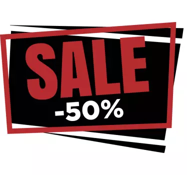 Modern promo sale text shop window decal - TenStickers