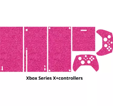 magenta glitter xbox skin - TenStickers