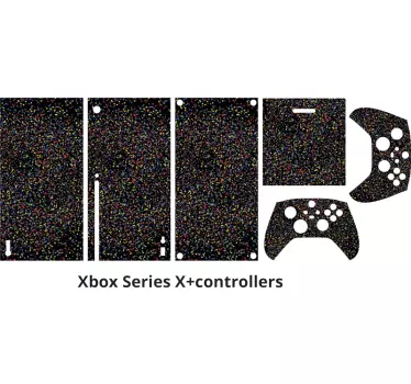 Black Glitter Design Xbox Skin - TenStickers