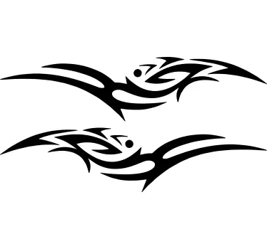 Tribal Design Car Decal - TenStickers
