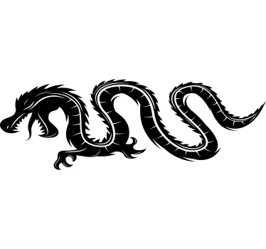 Oriental dragon car vinyl sticker - TenStickers