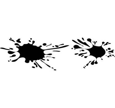 Paint splatter design car vinyl sticker - TenStickers