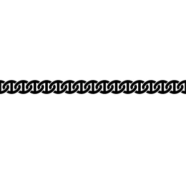 Chain design car sticker - TenStickers