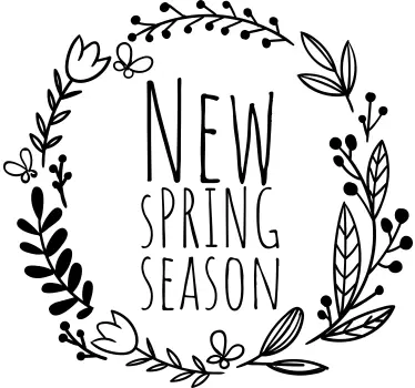new spring season shop window sticker - TenStickers