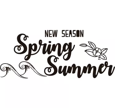 New season spring summer shop window sticker - TenStickers