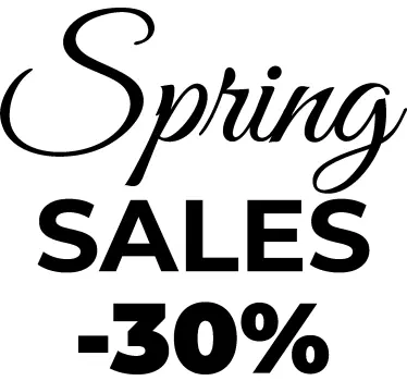 spring sales sale stickers - TenStickers