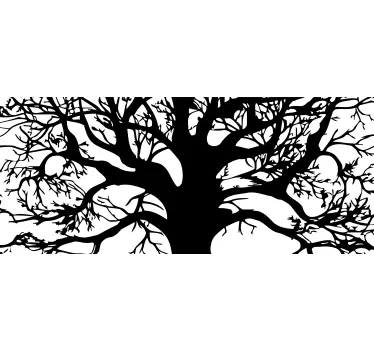 Square Tree Wall Decal - TenStickers