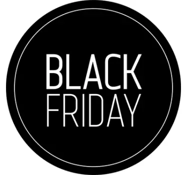White Black Friday Window Sticker - TenStickers
