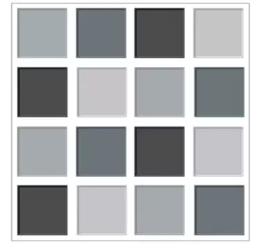 Grey Tones Square Tiles Border Sticker - TenStickers