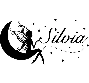 Personalised name fairy wall sticker - TenStickers