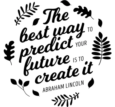 Abraham Lincoln quote sticker - TenStickers
