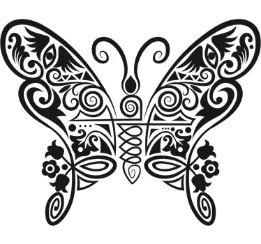 Abstract Butterfly Decal - TenStickers