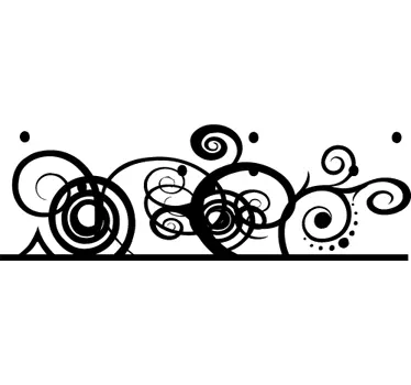 Abstract Decorative Headboard Sticker - TenStickers