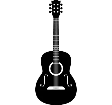 Acoustic Guitar Wall Sticker - TenStickers