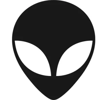 Alien icon space wall sticker - TenStickers
