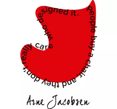 Arne Jacobsen Wall Sticker - TenStickers