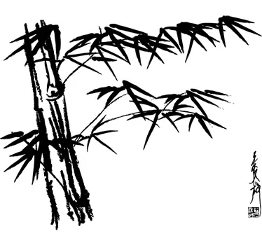 Asian Bamboo Wall Sticker - TenStickers