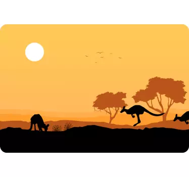 Australian Landscape laptop sticker - TenStickers