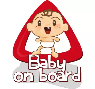 New born baby on board sticker - TenStickers