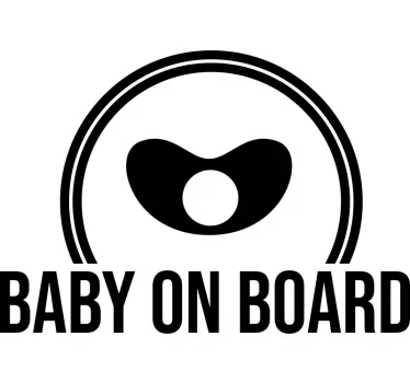 baby on board baby in car sticker - TenStickers
