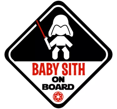 Baby Sith Baby on Board Sticker - TenStickers