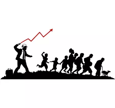 Banksy dictatorship or democracy wall art sticker - TenStickers