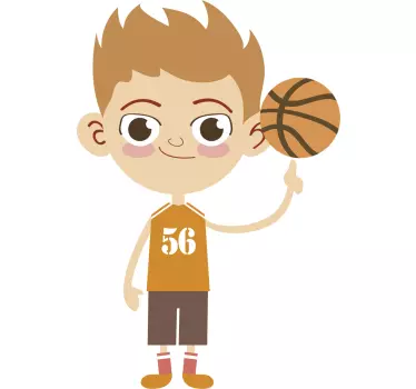 Basketball Player Wall Sticker - TenStickers