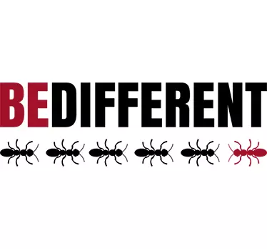 Be Different Ants Wall Sticker - TenStickers