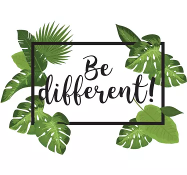 Be Different Wall Sticker - TenStickers