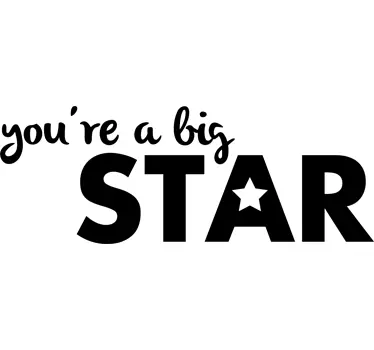 Big Star Mirror Sticker - TenStickers