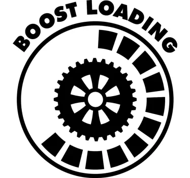 Boost Loading Car Sticker - TenStickers