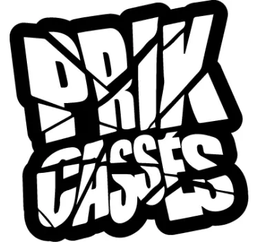 Broken price window decal - TenStickers