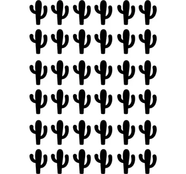 Cactus Plant Sticker - TenStickers