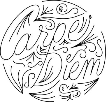Carpe Diem Wall Decal - TenStickers