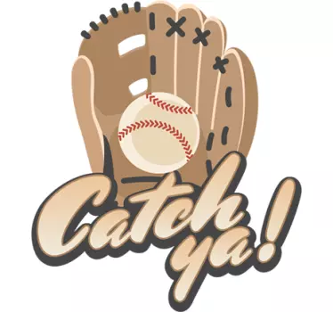 Catch Ya! sports wall sticker - TenStickers