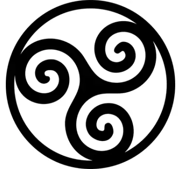 Celtic symbols Trisquel Abstract decal - TenStickers