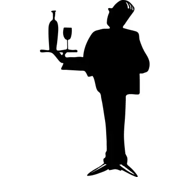 chic waiter sticker to write on - TenStickers