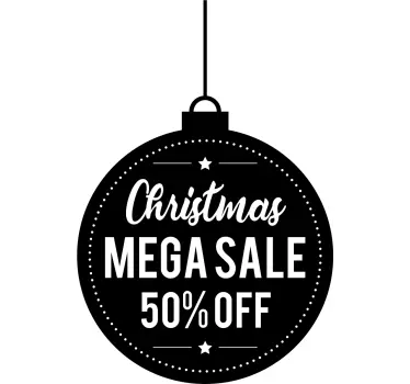 Christmas Sale Shop Window Sticker - TenStickers