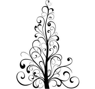 Christmas Tree Wall Sticker - TenStickers
