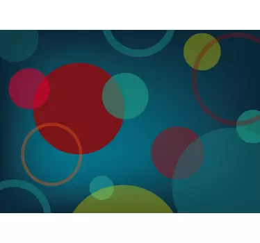 Circle Pattern Laptop Sticker - TenStickers