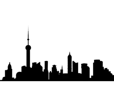 City Skyline Sticker - TenStickers