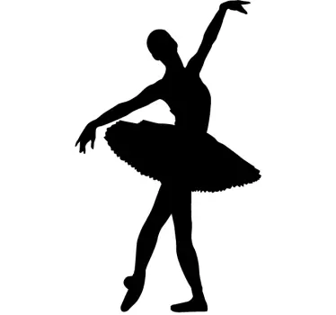 Classic Ballet Dancer Sticker - TenStickers