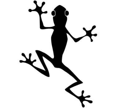 Climbing Frog Wall Sticker - TenStickers