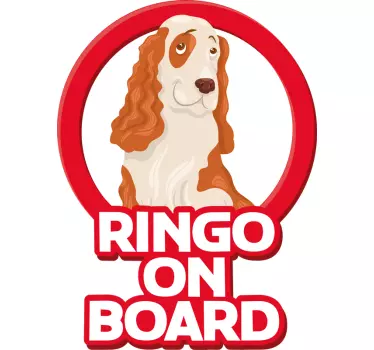 Cocker Spaniel Pet on Board Sticker - TenStickers