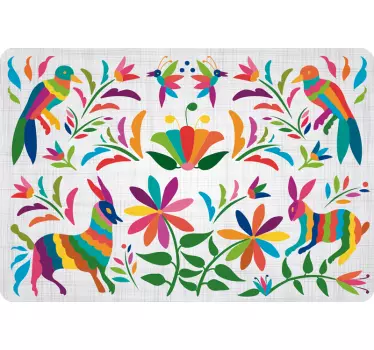 Colorful Animal Floral laptop skin - TenStickers